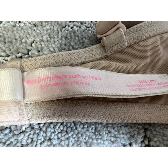 Victoria's Secret PINK Bra 34DD Wear Everywhere Push-up Padded Underwire Tan - Picture 7 of 7